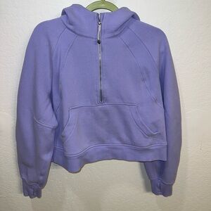 Lululemon Scuba Oversized Half - Zip Hoodie Cropped